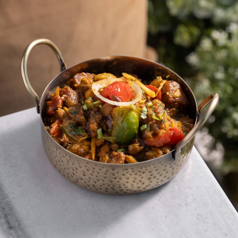 Aachari Aloo — vegetarian Indian dish at Padharo Southampton
