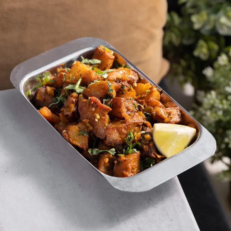 Bombay Aloo (Dry) — vegetarian Indian dish at Padharo Southampton