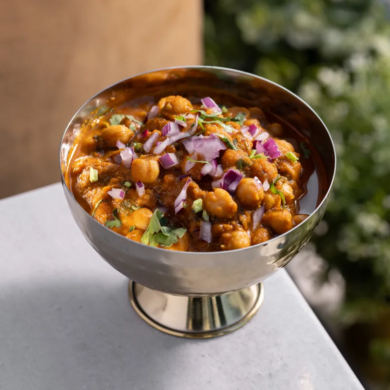 Chana Masala — vegetarian Indian dish at Padharo Southampton
