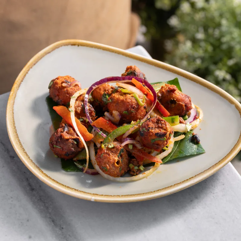 Chick'n Tikka — vegetarian Indian dish at Padharo Southampton