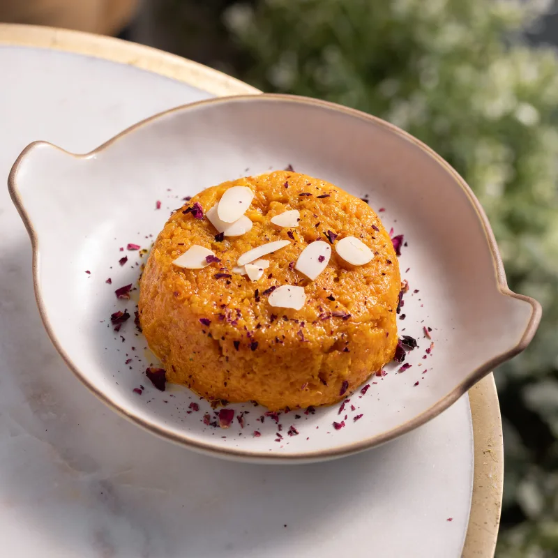 Gajar Halwa — vegetarian Indian dish at Padharo Southampton