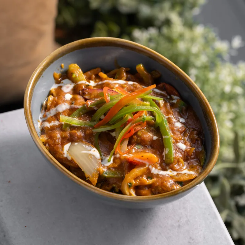 Jalfrezy — vegetarian Indian dish at Padharo Southampton