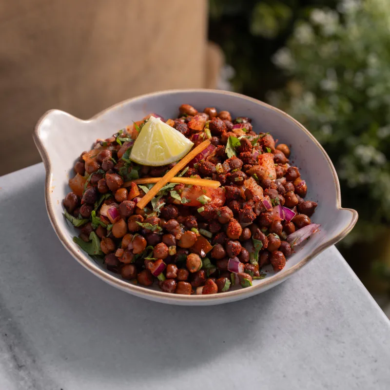 Kala Chana Salad — vegetarian Indian dish at Padharo Southampton