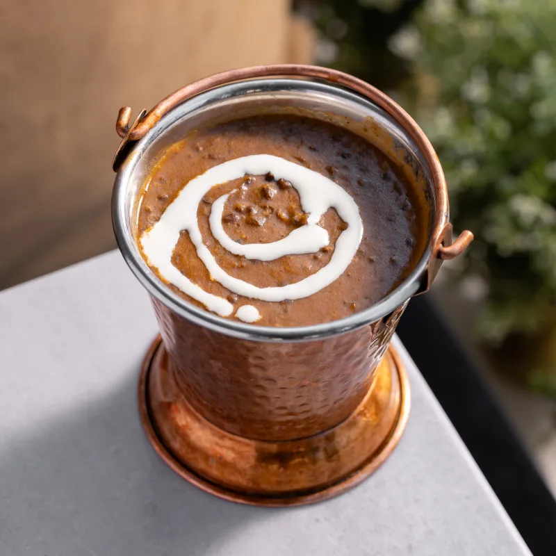 Makhani Daal (Black House) — vegetarian Indian dish at Padharo Southampton