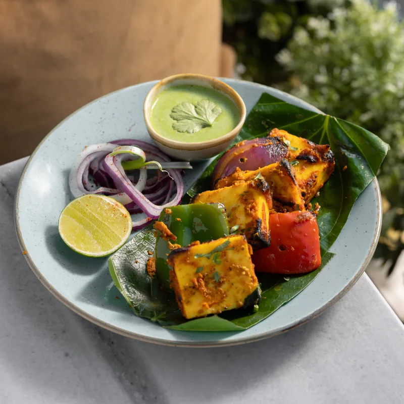 Paneer Tikka — vegetarian Indian dish at Padharo Southampton