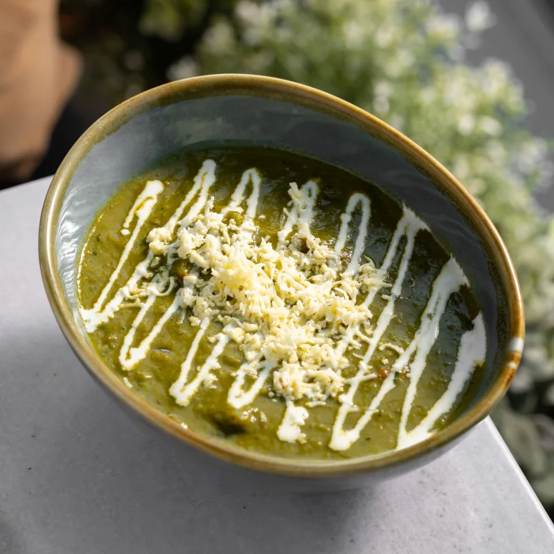 Saag — vegetarian Indian dish at Padharo Southampton