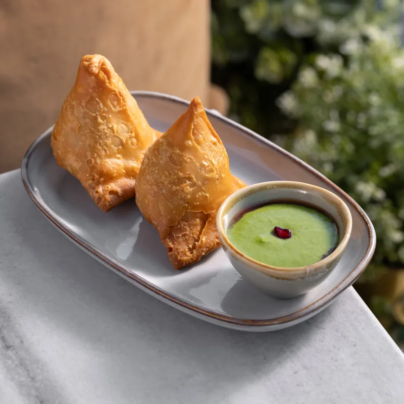 Samosa — vegetarian Indian dish at Padharo Southampton