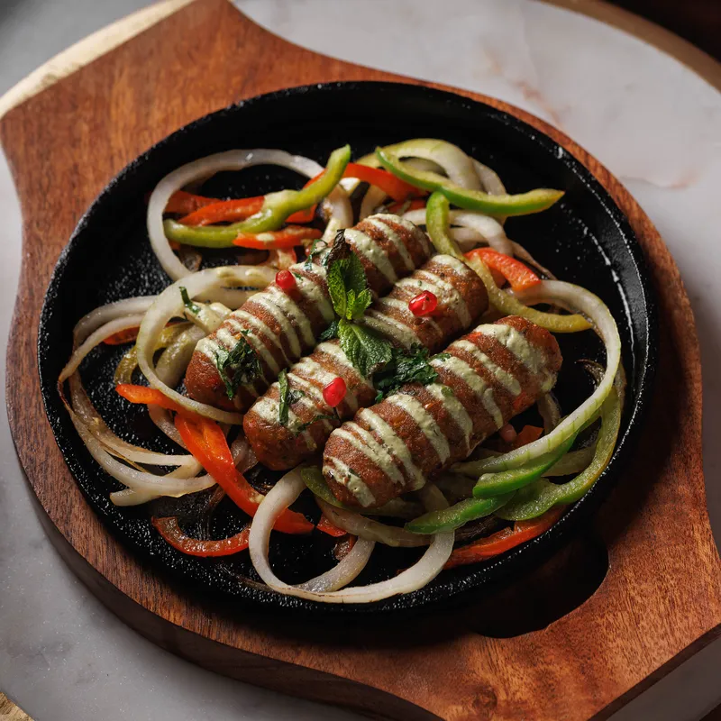 Mumbai Bazaar Seekh Kebab - vegetarian Indian dish at Padharo Southampton